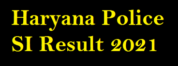 HSSC Haryana Police Sub Inspector SI Revised Result 2022 